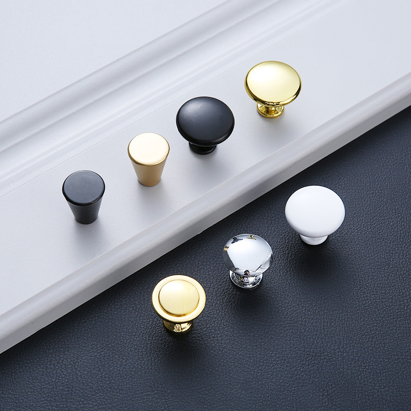 Factory handle door handle new round drawer handle cabinet door handle drawer tapered handle single hole handle