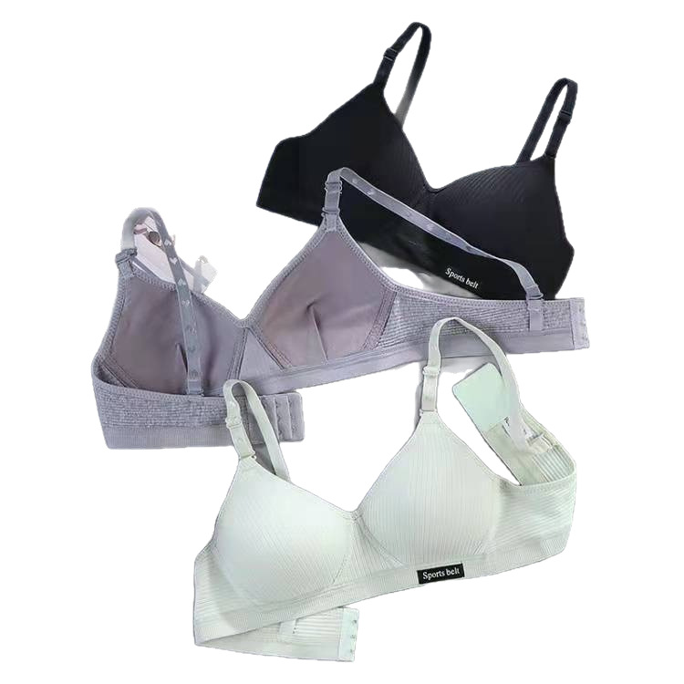 Cross-border Girls' Comfortable Seamless Intimates for Development Period, High School Students, Small Breasts, Push-up, Wire-free Bra, Thin Section