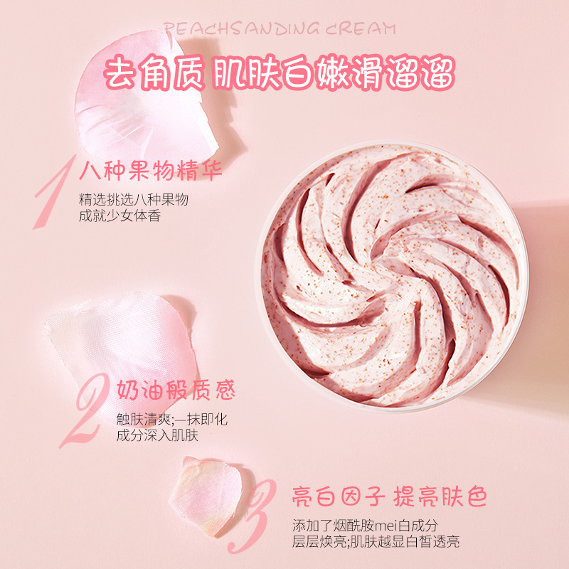 Body Scrub Niacinamide Whole Body Whitening Chicken Skin Exfoliating Avocado Body Hand and Leg Scrub