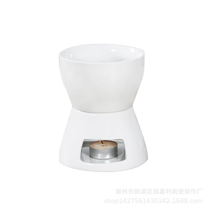 Cross Border Candle Heating Furnace Ice Cream Cheese Fire Boiler Amazon Cheese Fondue Chocolate Ceramic Fire Boiler