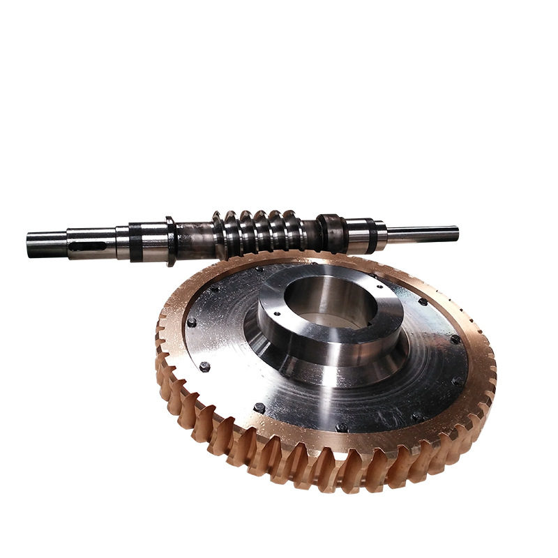 Ruiming reducer manufacturer produces precision double lead worm pair CNC lathe worm gear worm
