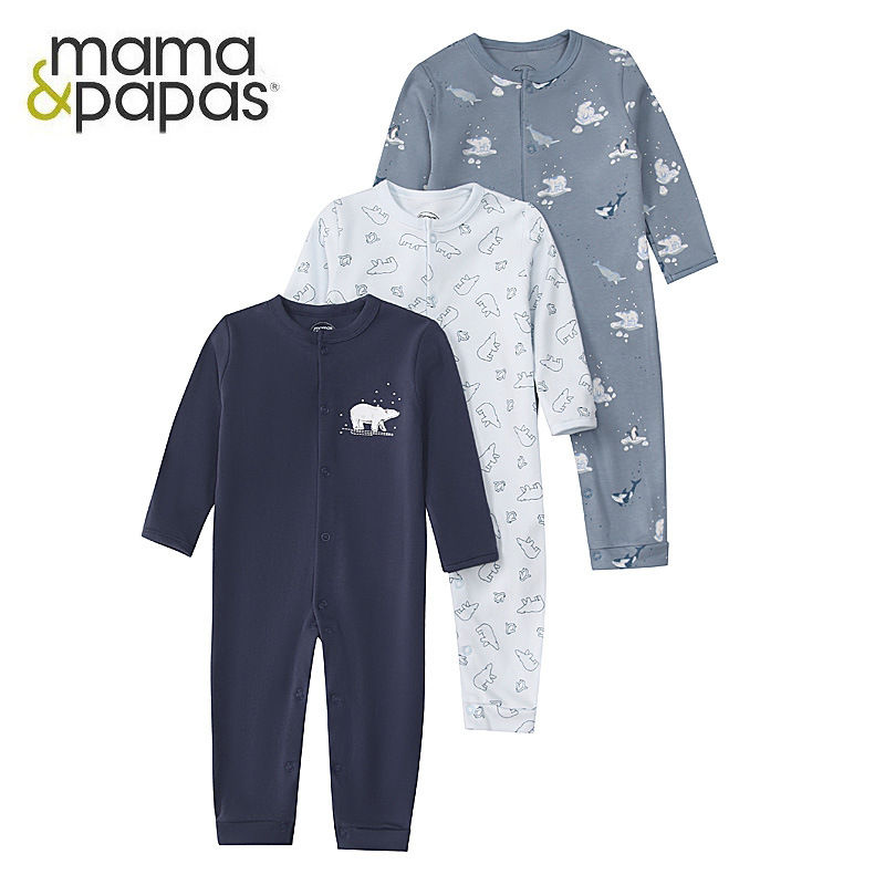 Детская одежда межгосударственной торговли, новый весенний и осенний комбинезон для новорожденных, трикотажный комбинезон, три предмета, межгосударственная торговля