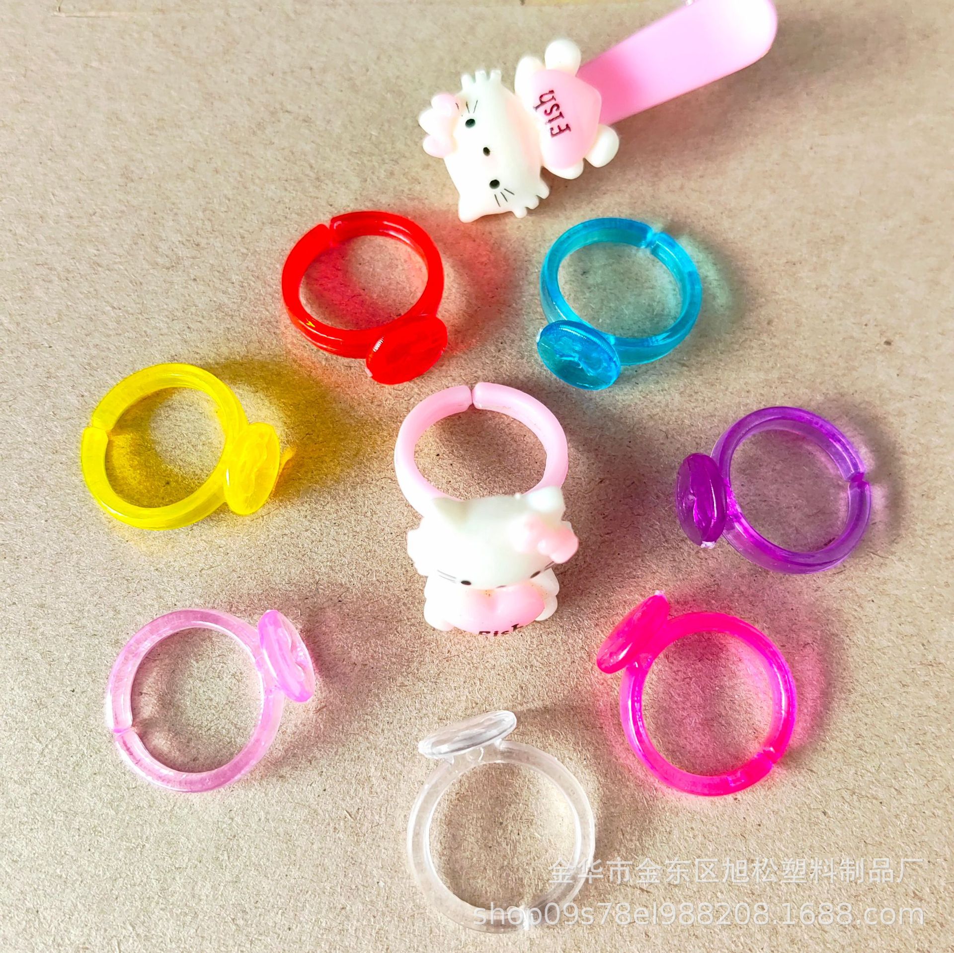 Прозрачное кольцо для детей, DIY аксессуары, пластиковое кольцо