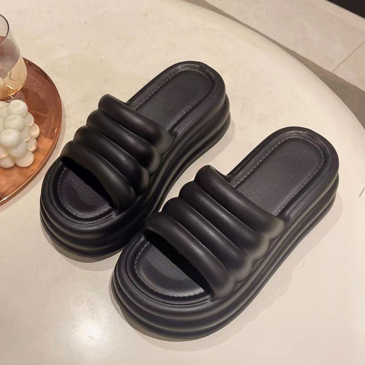 EVA Summer Thick Bottom Women's Outer Wear Fashionable Home Office Student Dormitory Non-slip Taste Cool Slippers