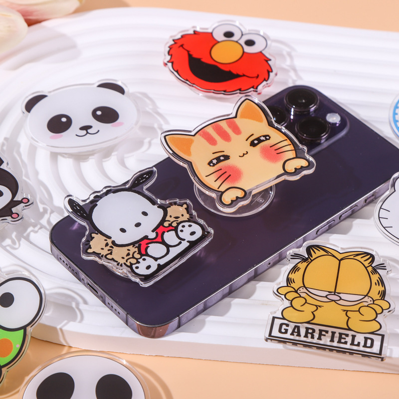 Cartoon Frog Cat Dog Panda Airbag Telescopic Bracket Desktop Swing Bracket Creative Small Gift