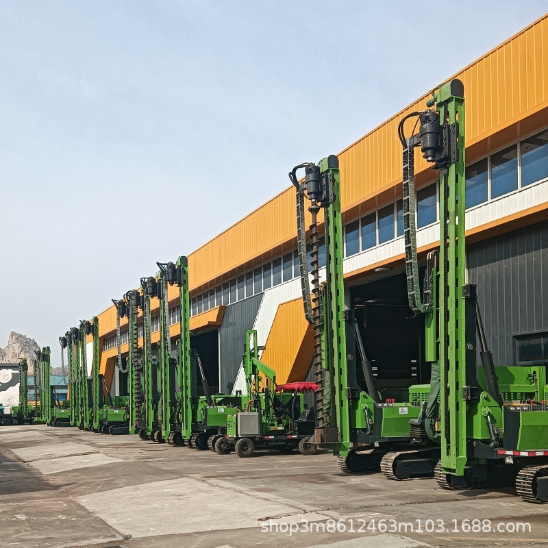 Photovoltaic Pile Driver Diesel Hole Drilling Machine Small Crawler Auger Drilling Machine Solar Photovoltaic Drilling Machine