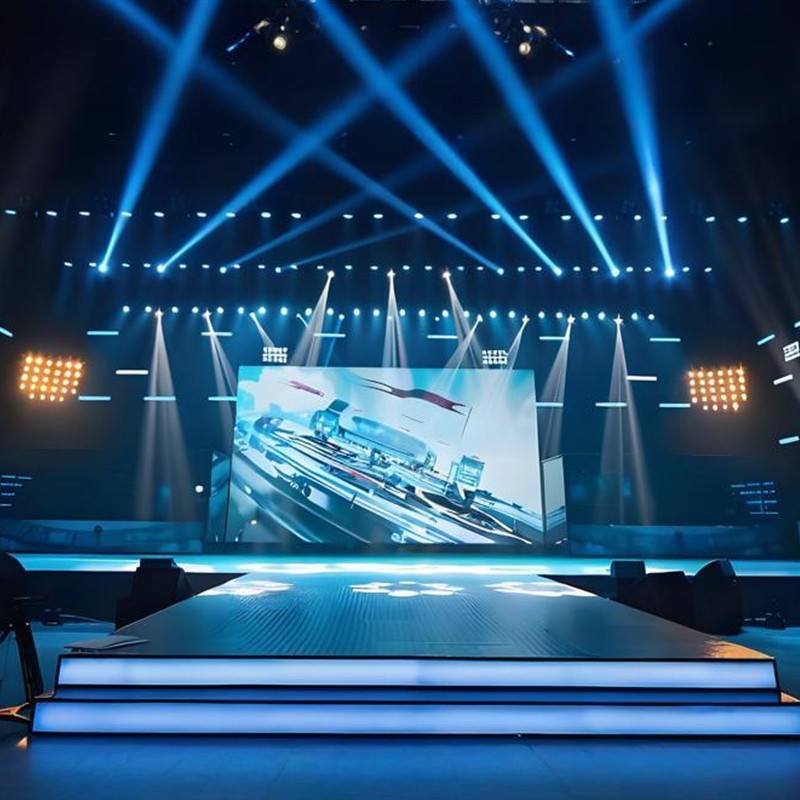 HD led stage rental screen outdoor wedding atmosphere performance P3.91LED full color mobile electronic display