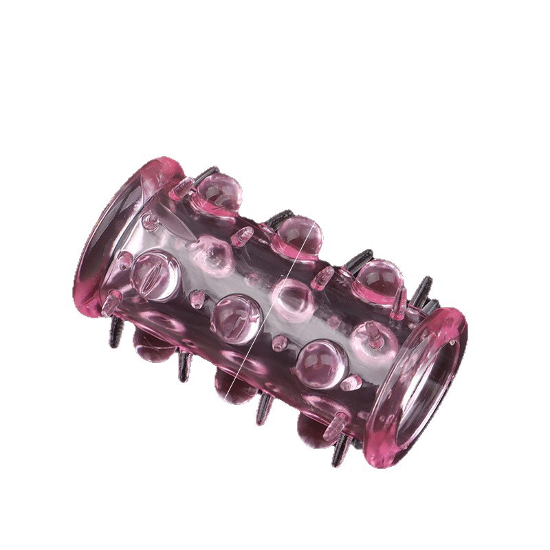 One-Piece Drop-Shipping Large Particle Wolf Tooth Condom Foreskin Ring Caterpillar Semen Locking Ring Head Cover Crystal Set Sexy Ring Supplies