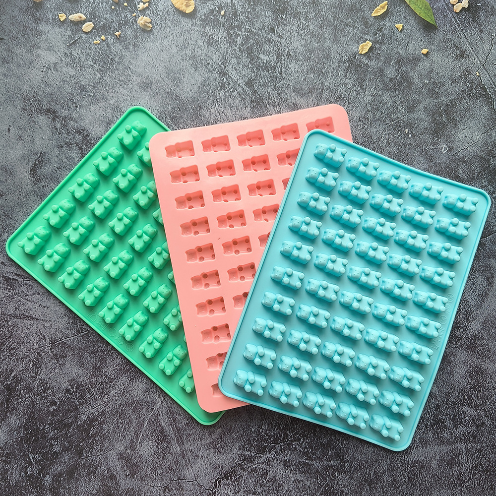 50 Bear 300 Silicone Cookie Chocolate Mold diy Candy Pudding Cake Decoration Kitchen Baking Utensils