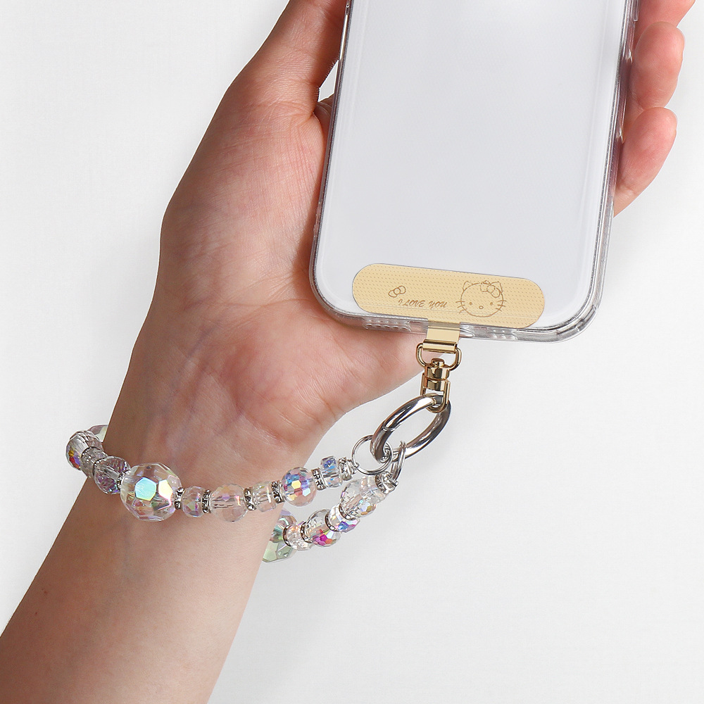 Metal Stainless Steel Clip with Adhesive Backing, Anti-Slip Pad, Phone Lanyard, Reinforced Strong Connector, Universal Fixing Piece