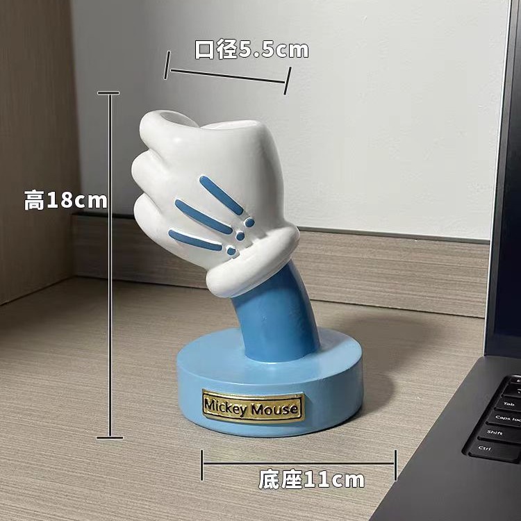 Mickey Gloves Vase Ornaments Home Creative Design Style Fashion Trend Birthday Gift Cute Cartoon Animation