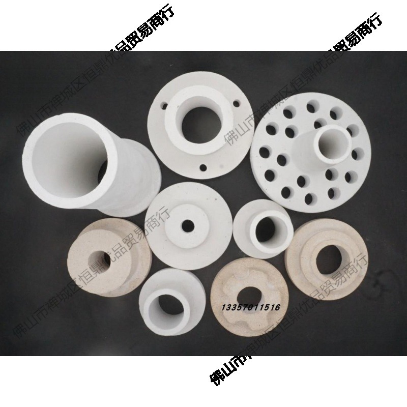 Керамическая алюминиевая корундовая трубка, пробка для печи, высокотемпературная керамическая пробка T-образной формы, фланец, изолирующая фарфоровая трубка