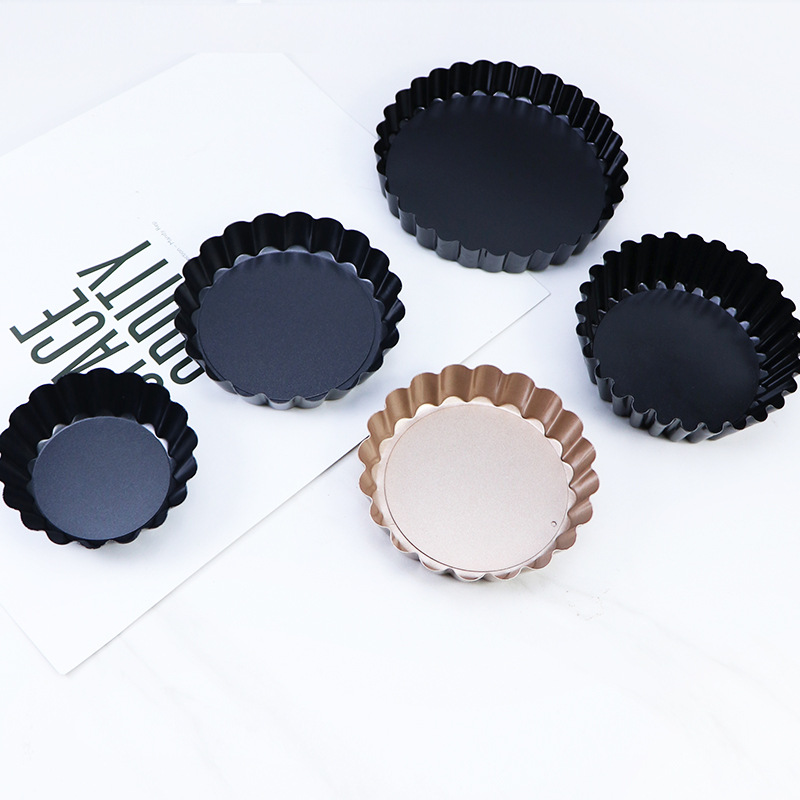 Factory non-stick chrysanthemum live bottom tart plate mold apple pie plate pizza plate baking plate baking tools cake baking plate