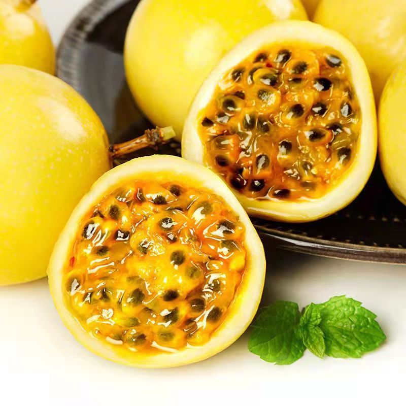 Guangxi Yunnan Golden Passion Fruit Fresh Fruit Yellow Wrinkled Skin Freshly Picked Free Shipping Passion Fruit Dropshipping