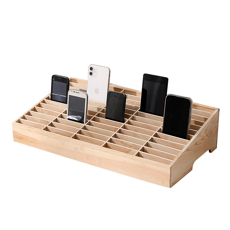 Cross-border multi-grid management box office meeting storage rack tempered film shell finishing box desktop student class mobile phone