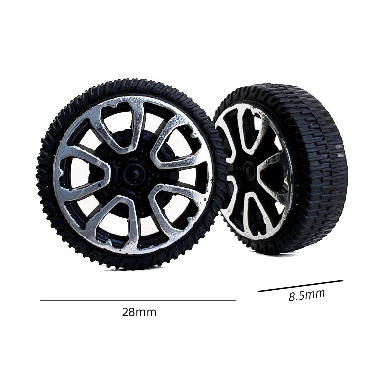 Plastic Wheel Toy Wheels Are Available in Various Specifications, Kidsren's Teaching Aids, DIY Production of Small Car Wheel Accessories