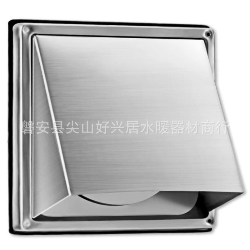 304 нержавеющая сталь квадратный воздуховод вентиляционный колпак квадратный наружный стеновой вытяжной 100 мм 4 дюйма