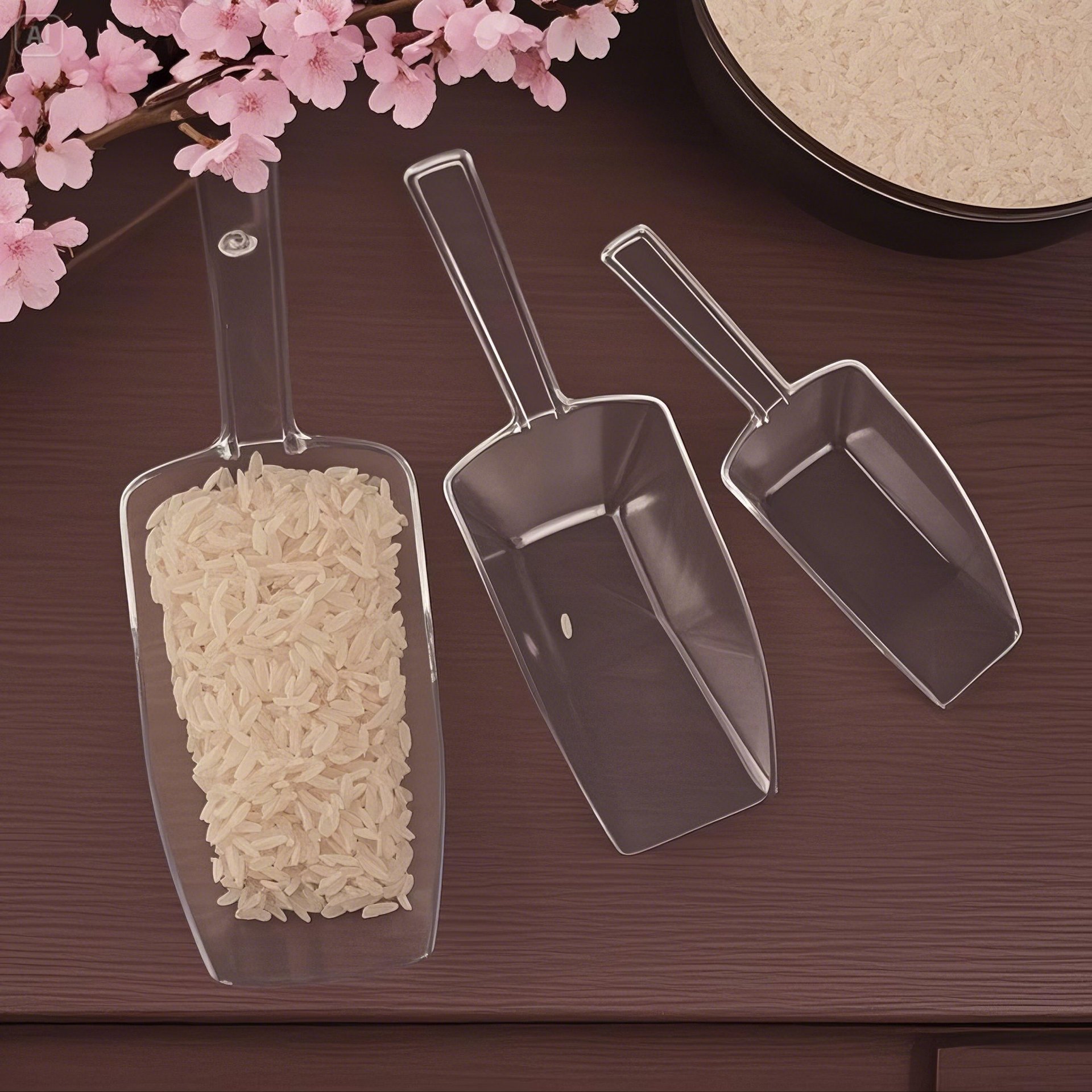 Импортные пластиковые лопаты, многофункциональная, прозрачная, лопата для льда, лопата для зерна, детская лопата для песка, лопата для чая, прямые продажи с завода