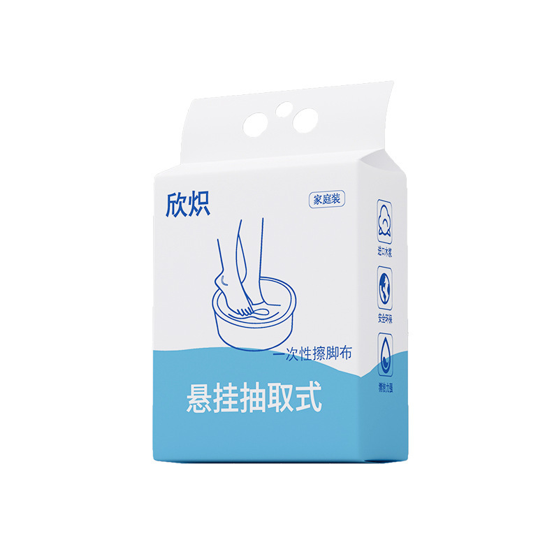 Disposable Thickened Absorbent Hanging Foot Towel for Home Use, Foot Bath, and Foot Soaking