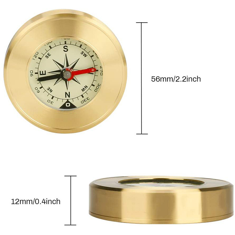 Chuda brass Chinese and English gift base Compass/leisure gift advertising promotion Travel pointer J57