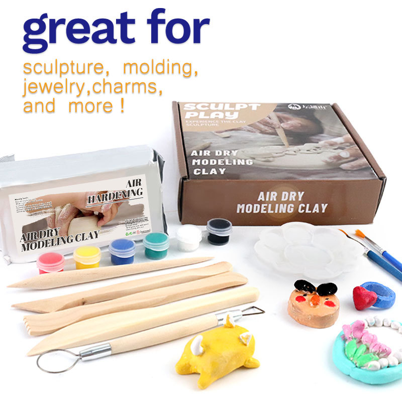 Non-baking air-drying clay shaping DIY clay vacuum loading Clay set ceramic sculpture Clay Stone Clay set