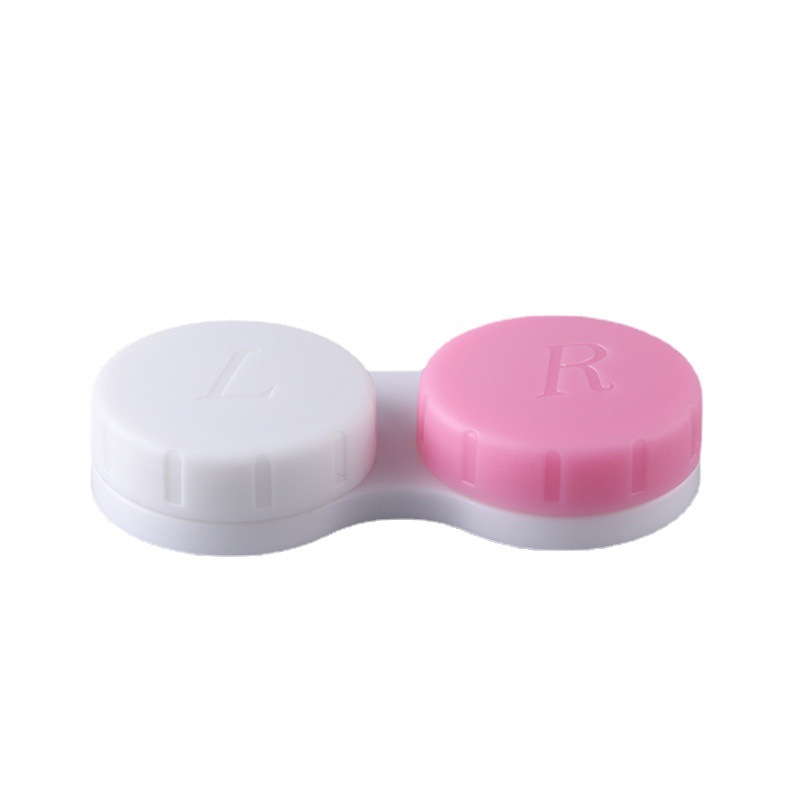 Factory Wholesale Assorted Colors Contact Lens Case Plastic PP Material Wholesale Glasses Companion Double Box