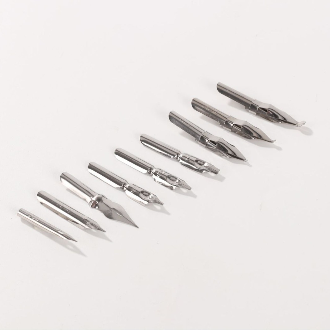 Manufacturer Supplies Dip Pen Set, Comic Pen, Artistic Calligraphy Pen, English Calligraphy Pen, Wooden Handle, 9 Nibs