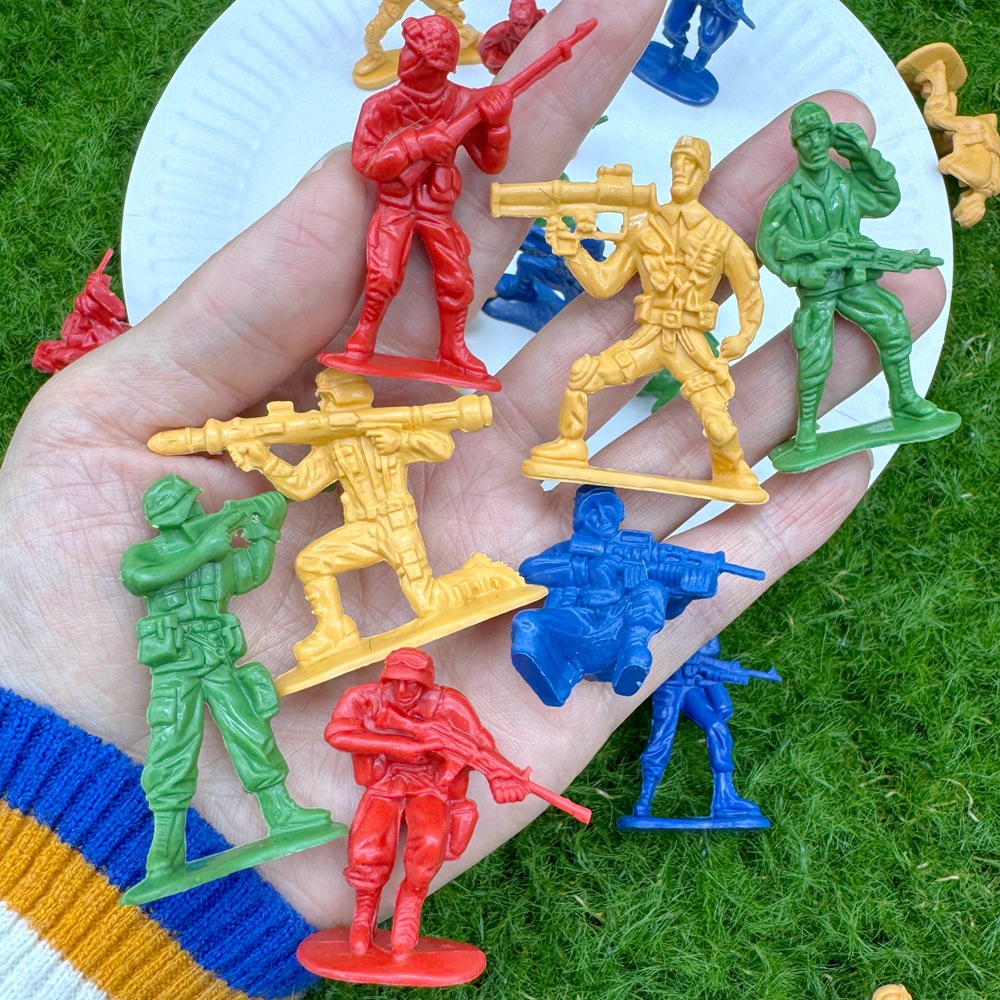 5cm Mini Soldier Military Model Soldier Villain Kidsren's War Toy Static War Scene Ornaments Batch