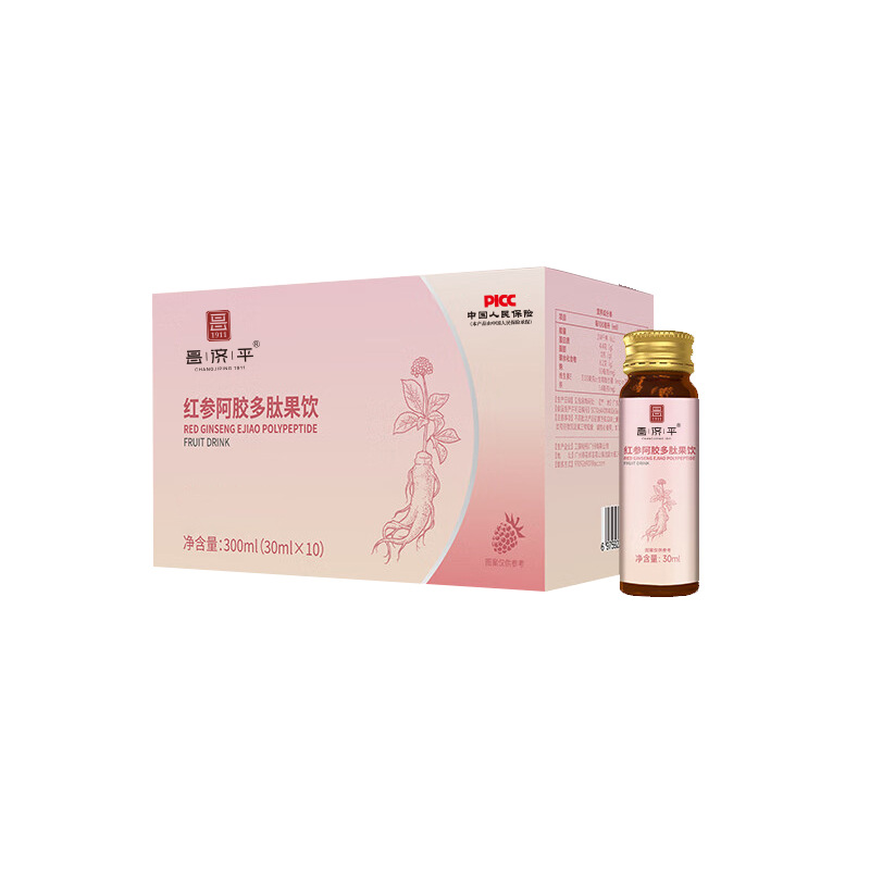 Red ginseng gelatin polypeptide fruit drink 300 ml/box of essential plant beverages in the home is easy to carry