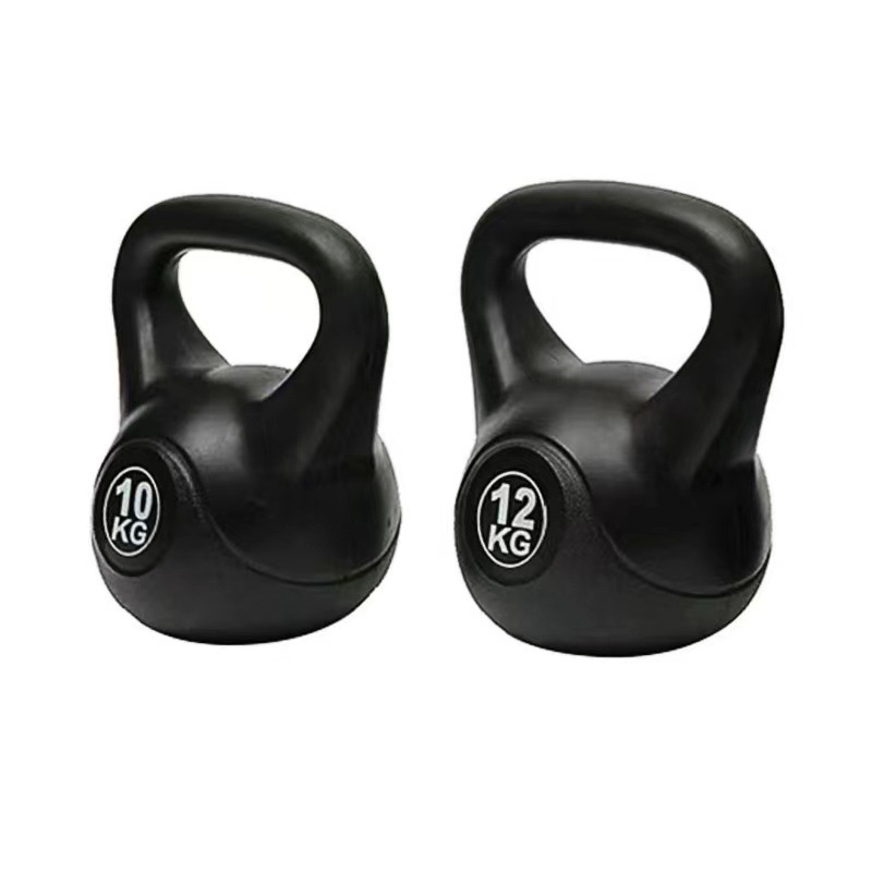 6kg Solid Sand-Filled Black Kettlebell Cement Pe Fitness Equipment for Men, Squatting, Arm Training, Hip Lifting, High-Density Kettlebell