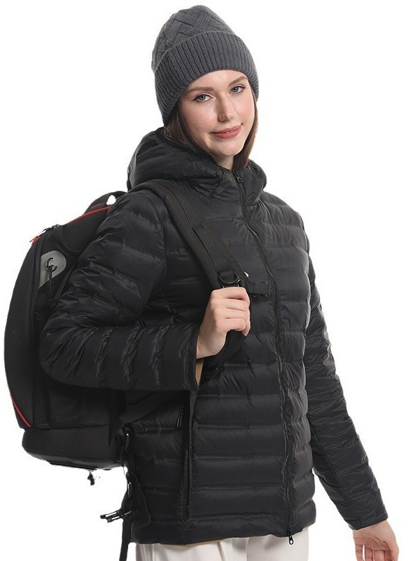 Amazon Reversible down Jacket with Custom Embroidered Logo, Couple Style, Lightweight Hooded Jacket, Lightweight and Warm