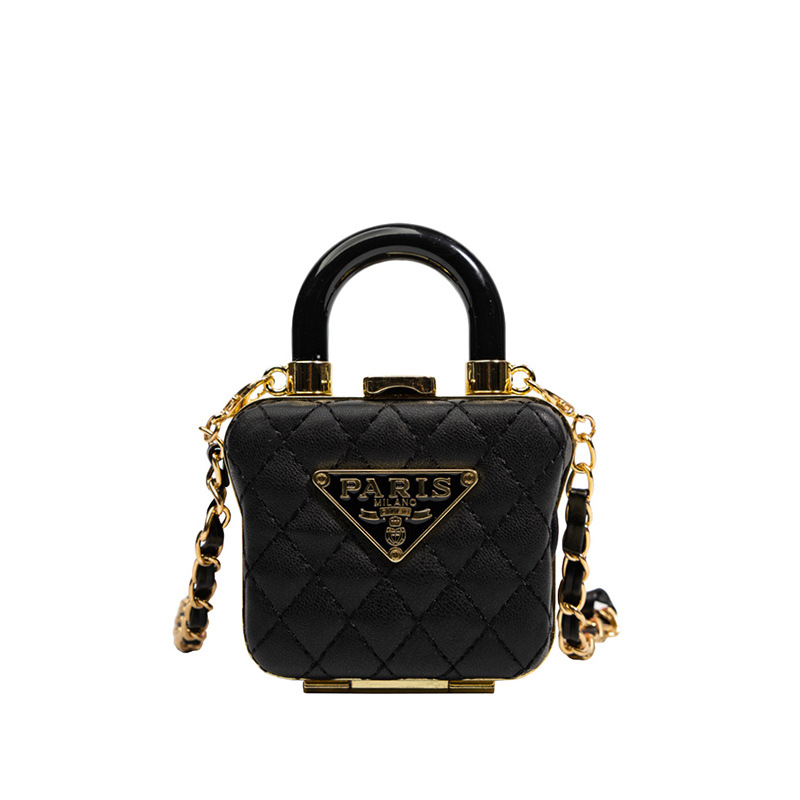 Mini Lipstick Small Bag for Women 2025 New Style Small Fragrant Cross-Body Small Bag Decorative Bag Pearl Chain Shoulder Bag for Women