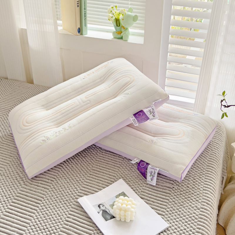 Sheersman Pillow Core Factory Store 2025 New Lavender Ergonomic Neck Pillow Multifunctional Cotton Pillow Core