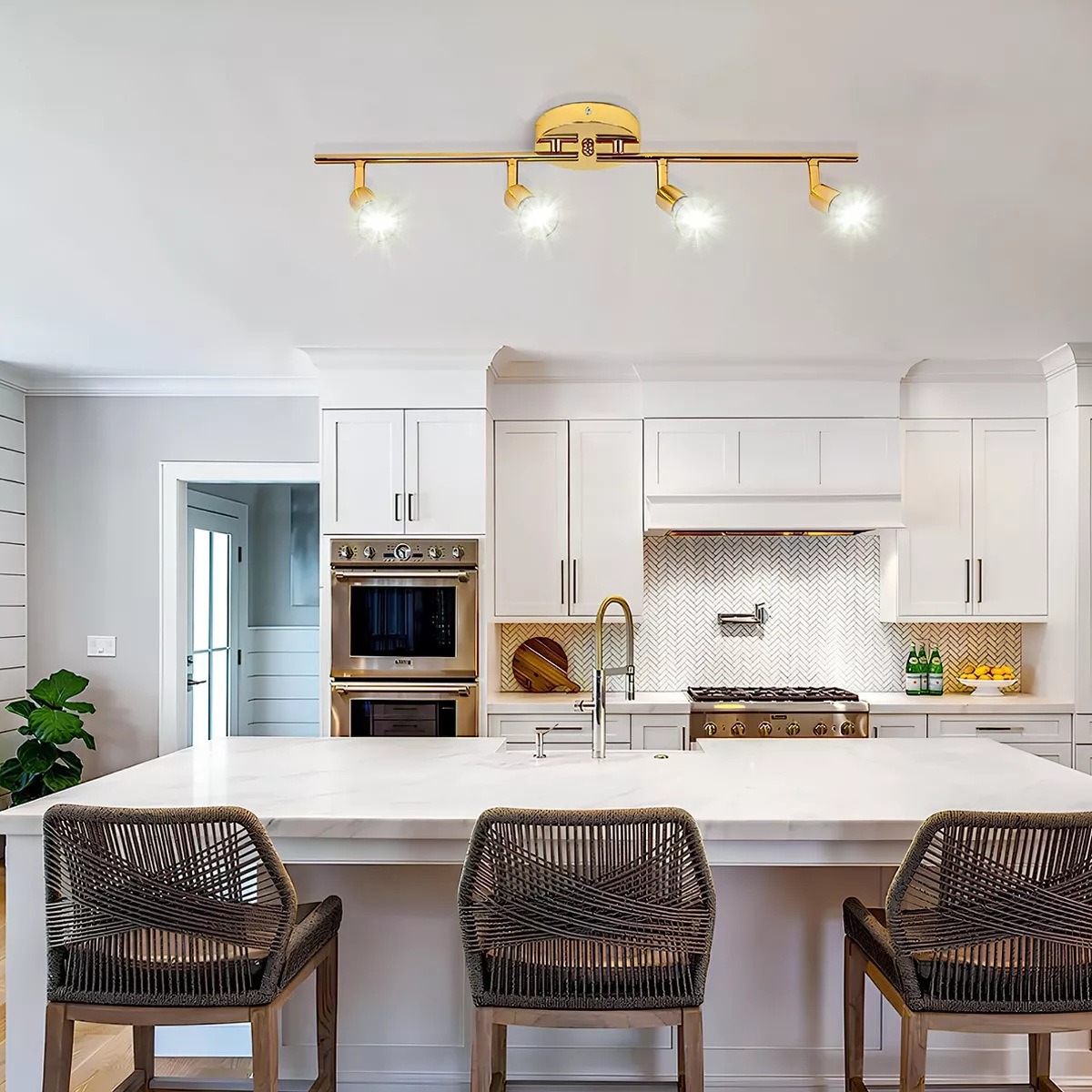 New Modern Simple Iron Spotlight Decorative Lighting Cross-Border Personalized Lighting Exhibition Hall Background Wall Spotlight