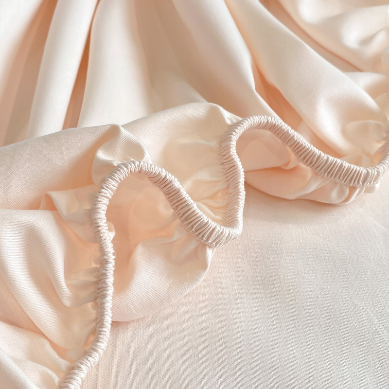 Cross-Border Polyester Fiber Bedding, Solid Color Brushed Simple Sheets, Fitted Sheets, Bedspreads, Pillowcases, One Piece Customized