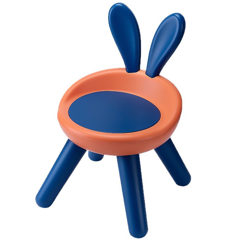 Children's Backrest Stool, Kindergarten Baby Plastic Small Chair, Thickened Children's Bunny Stool, Small Stool