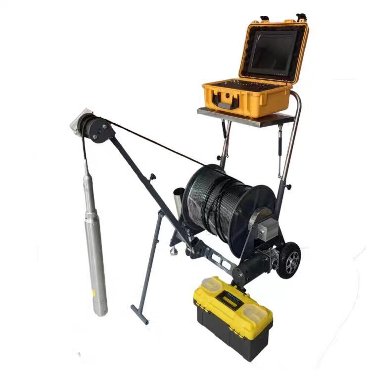 Underground Tv Imager Underground Probe Well Repair Pump Camera 300m Underwater Probe Cart Model