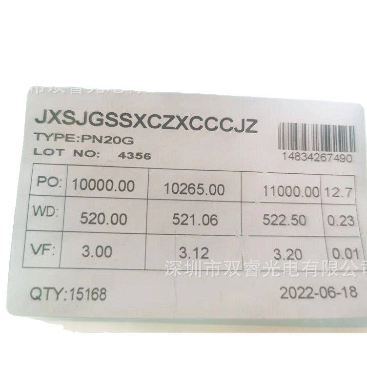 Original Factory Sales Jingxin 20MIL LED Green Light Chip