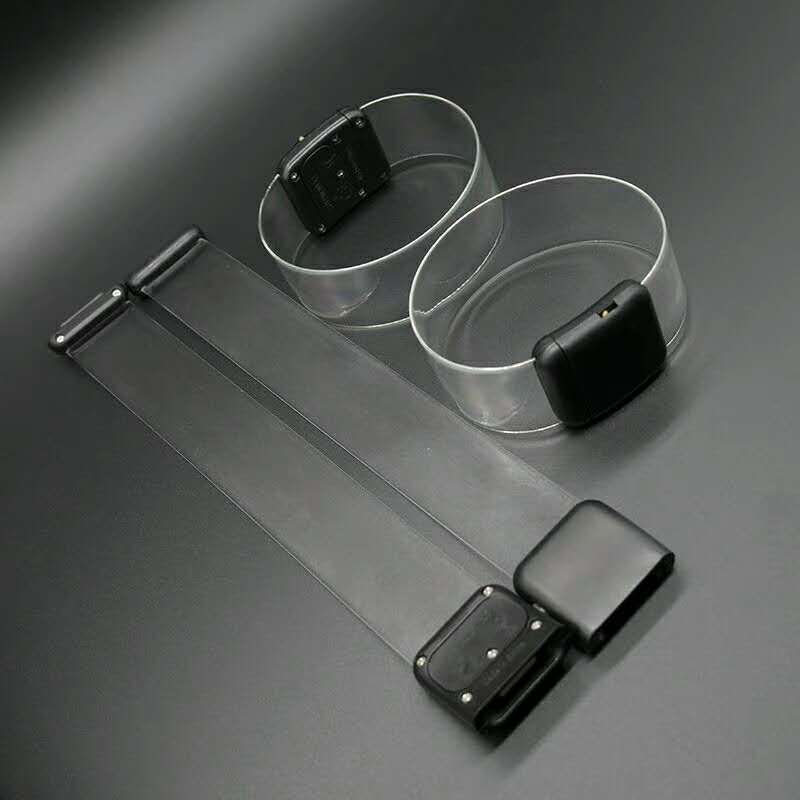 Manufacturer Wholesale Led Luminous Bracelet Button Magnetic Colorful Fluorescent Bracelet Cheering Printable Wristband