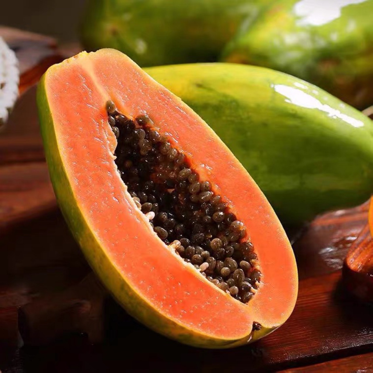Red Heart Papaya 5kg Whole Box Hainan Rock Sugar Heart Papaya Fresh Leizhou Seasonal Tropical Fruit Green Papaya Wholesale