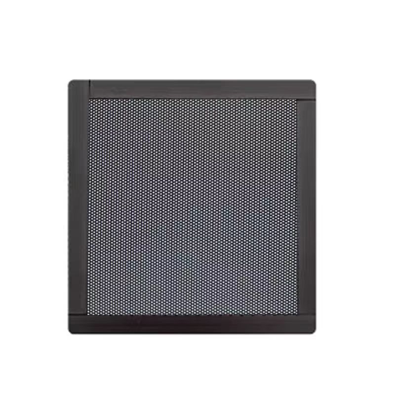 Pvc Dustproof Mesh Cover Perforated Plastic Mesh Chassis Filter Fan Magnetic Speaker Mesh Magnetic Design Small Holes