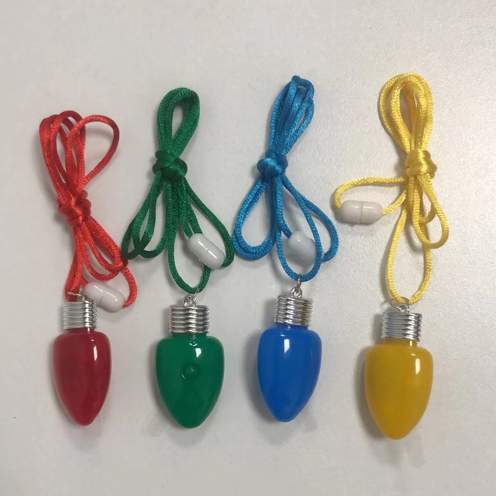 European and American Necklaces, Creative Jewelry, Light Bulb Pendants, Christmas Led Light-Emitting Fashion Trendy Necklace Jewelry