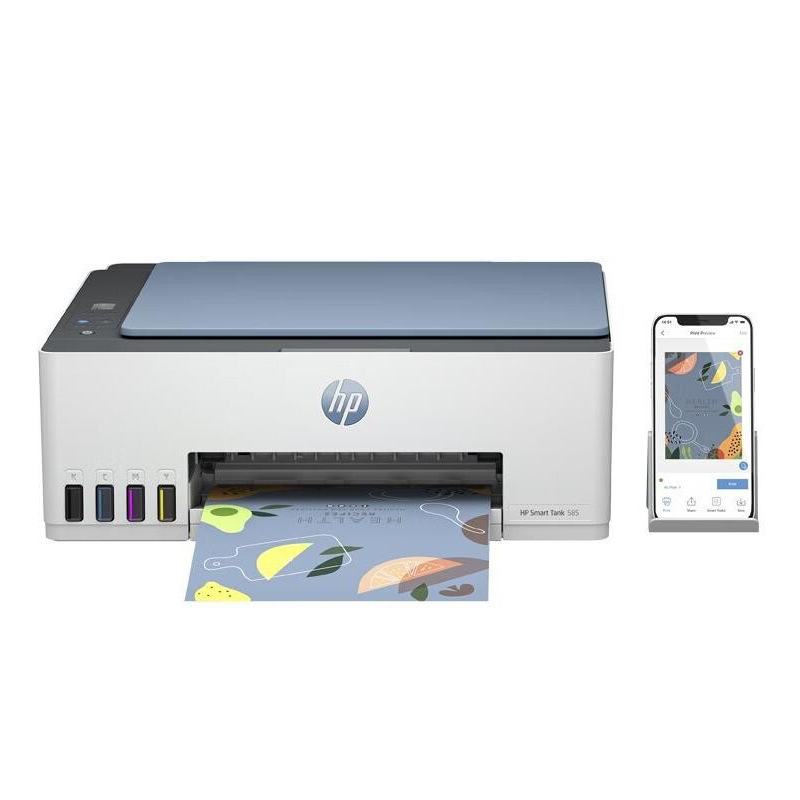 Hp Tank593 595 Printer 585 Colorful Copy Scanning Home Wireless Remote All-In-One Machine Continuous Supply