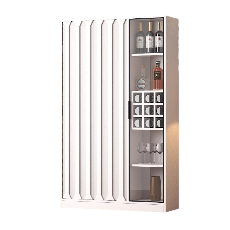 New Wine Cabinet Living Room Solid Wood Wall Display Cabinet Home Retro New Chinese Style Glass Door Storage Storage Cabinet