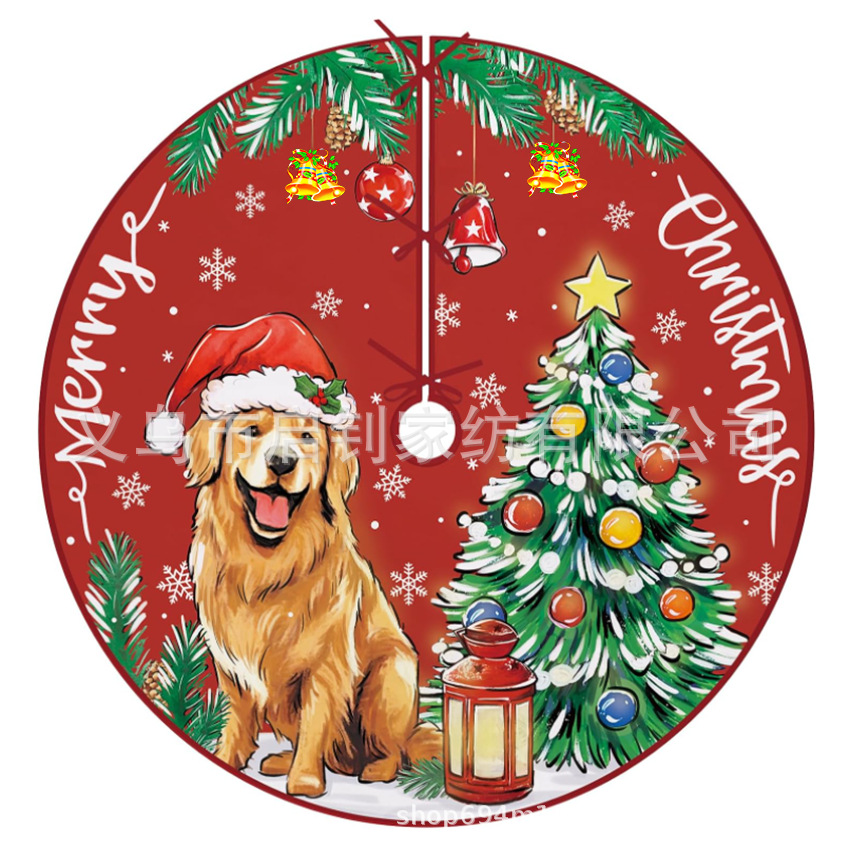 Christmas Tree Skirt Amazon New Santa Claus Decoration Bottom Gift Christmas Tree Skirt Tree Skirt Apron