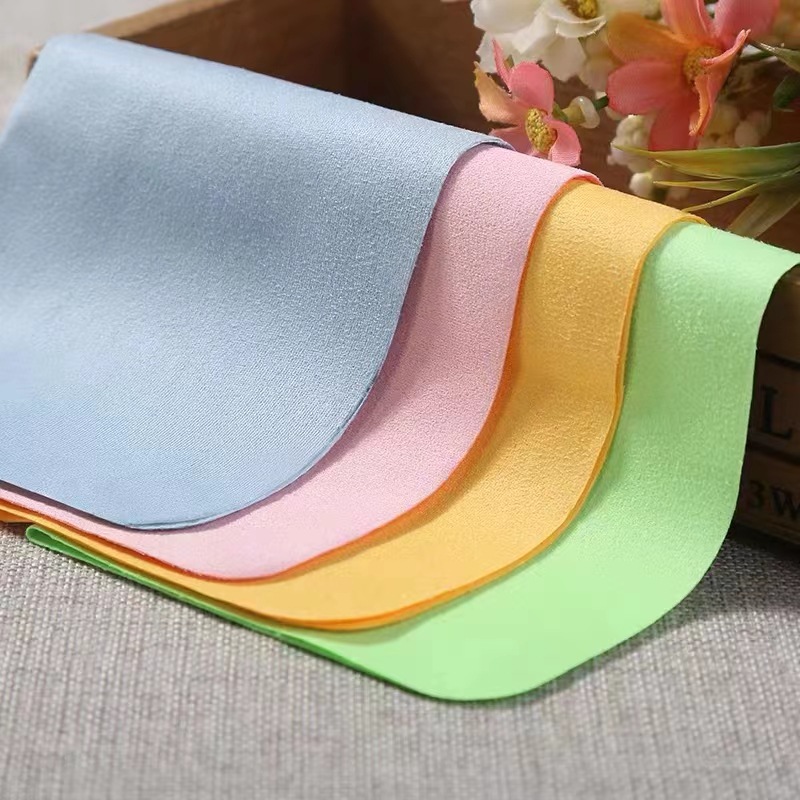 Wholesale Island Silk Suede Glasses Cloth Mobile Phone Screen Cleaning Cloth Microfiber Glasses Cloth Printable logo