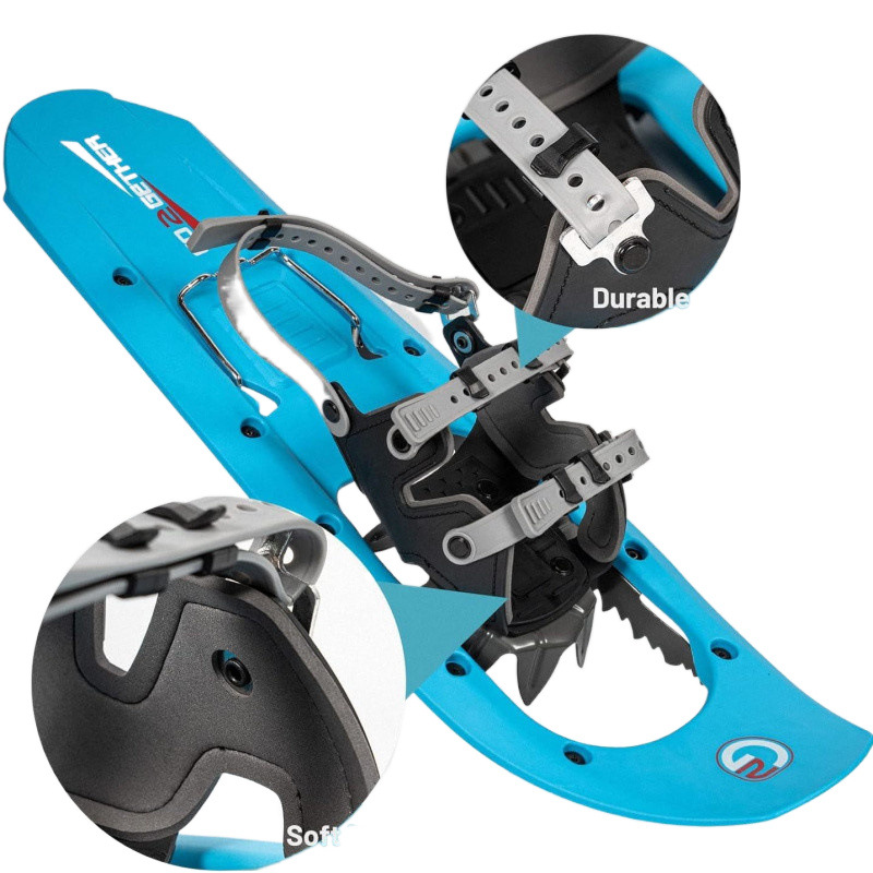 G2 Snowshoe Climbing Snow Mountain Equipment Snow Walking Shoes Aluminum Alloy Non-slip Shoe Cover Adjustable Mountaineering Shoes Snowboard