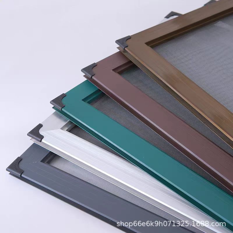 Aluminum Alloy Screen Window Push-Pull Anti-Rat and Anti-Mosquito Screen Net Self-Installed Household Stainless Steel Mesh Screen Window Plastic Steel Universal