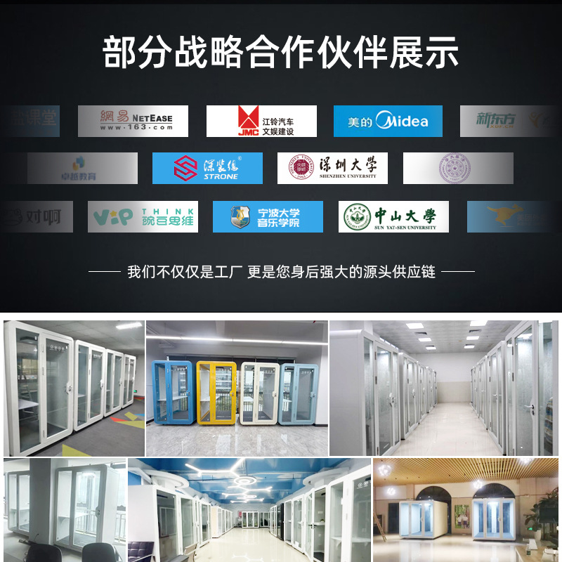 Dr. Yin's Home Movable Soundproof Room Silent Cabin Live Broadcast Room Independent Office Piano Room Silencer Warehouse Noise Reduction