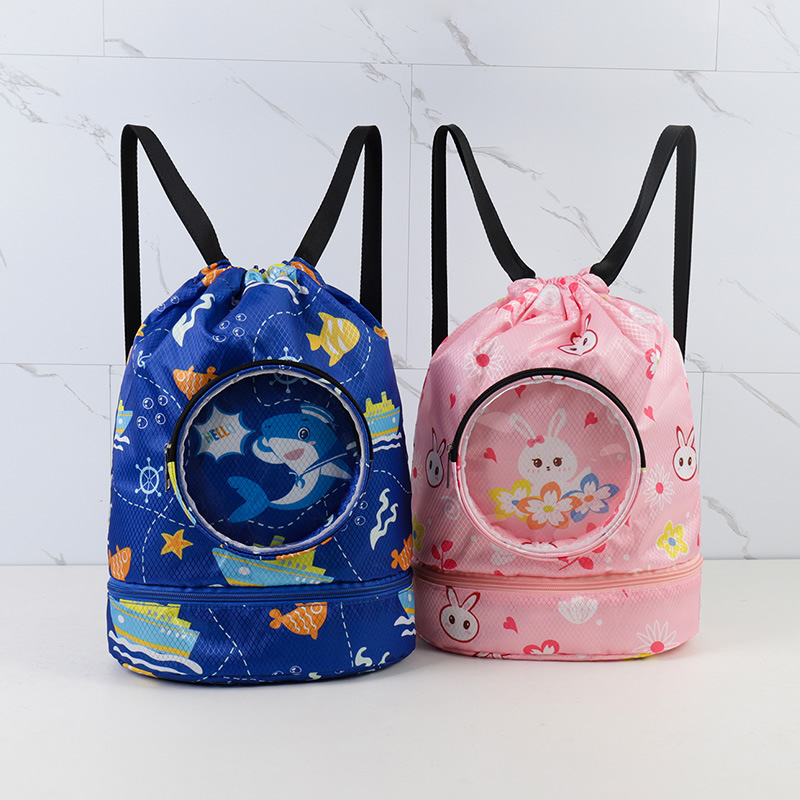 Children's Swimming Backpack Outdoor Sports Travel Storage Bag Portable Cute Bag Waterproof Student Backpack